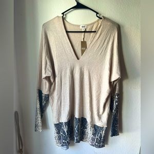 Snakeprint Longsleeve Tunic